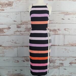 Pasduchas Striped Midi Sheath Dress 10 AUS / 6 US